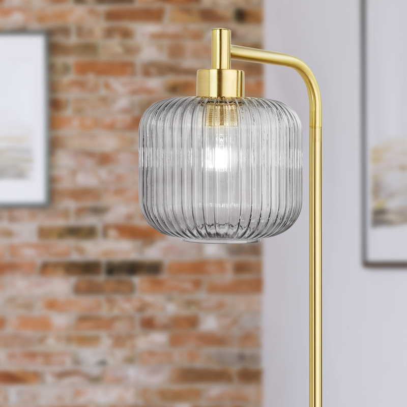 Lampe sur pied arquée 63 po Jacobson, Fumée