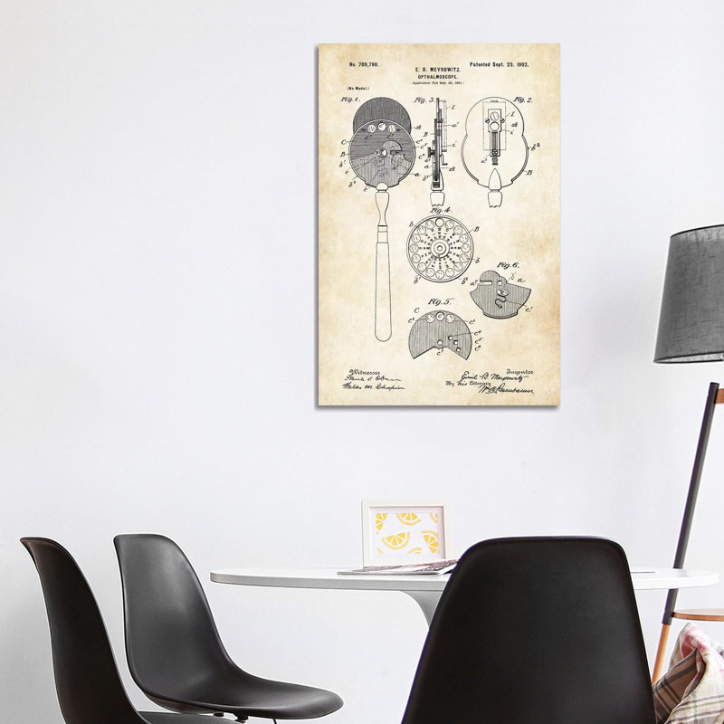 Doctor Opthalmoscope by Patent77 - Wrapped Canvas Gallery-Wrapped Canvas Giclée, 101.6 cm H x 66.04 cm W x 3.175 cm D