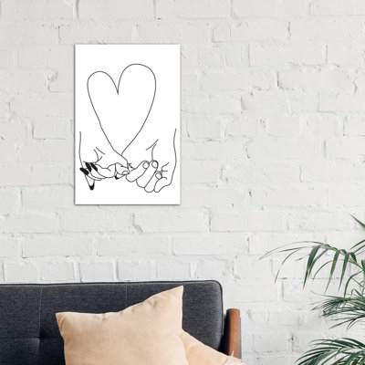 Pinky Promise, Him & Her by Honeymoon Hotel - Print on Canvas