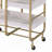 Serving Cart With 3 Adjustable Trays