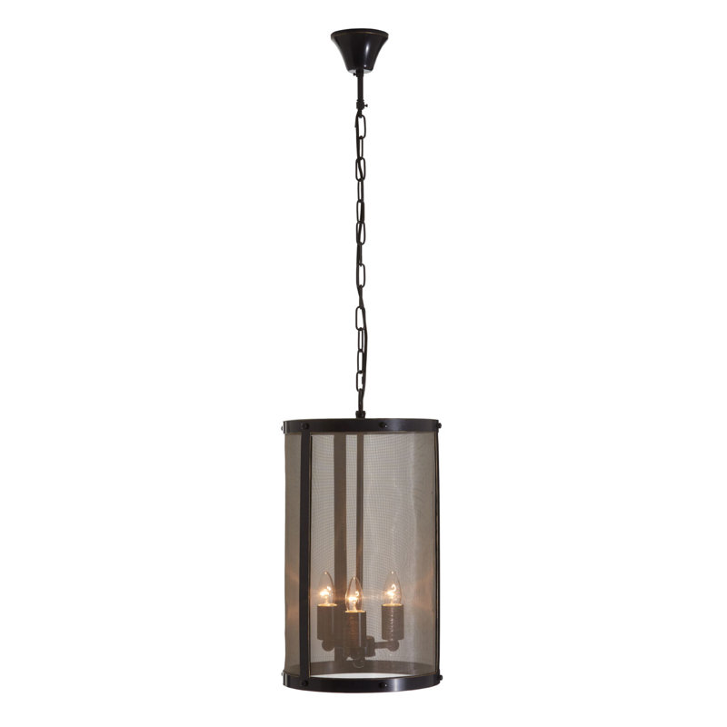 Freemont 3 - Light Antique Black Lantern Pendant