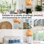 Bamboo Pendant Light, Natural Bamboo Shade, Iron Frame, Adjustable Height, E27 Socket, 38 Cm Diameter, For Small Spaces Hallway Kitchen (Bulb Not Included)