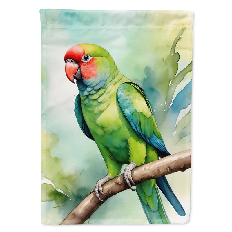 Drapeau pour la maison, Perroquet africain