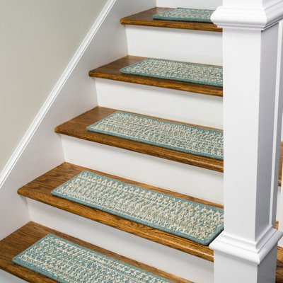 Tapis d'escalier en laine et tweed Kostelnik Monterey 8 po x 28 po