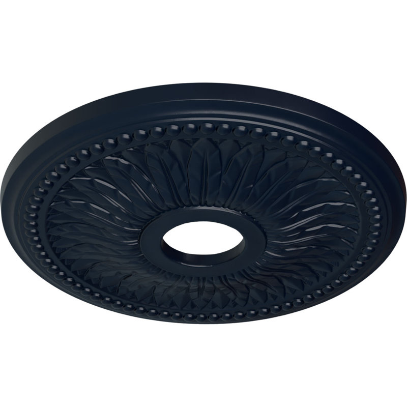 Endurathane Bailey Ceiling Medallion, 18"OD x 3 3/4"ID x 1 1/2"P (Fits Canopies up to 5 3/4"), Hand-Painted Midnight Dream Finish