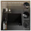 Meuble-lavabo suspendu de 60 po avec double lavabo, armoire de rangement murale en noyer fumé avec tiroirs à fermeture douce