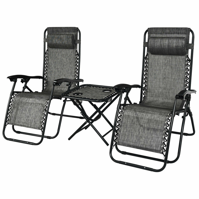 Fauteuil inclinable zéro gravité Pedersen, Gris