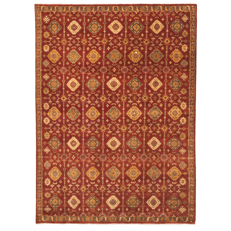 Tapis rouge Finest Agra Jaipur 8 pi 9 po x 11 pi 7 po