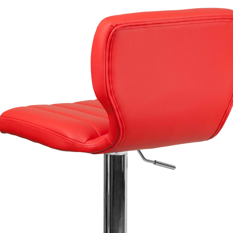 Tabouret pivotant à hauteur réglable Troutville, Rouge