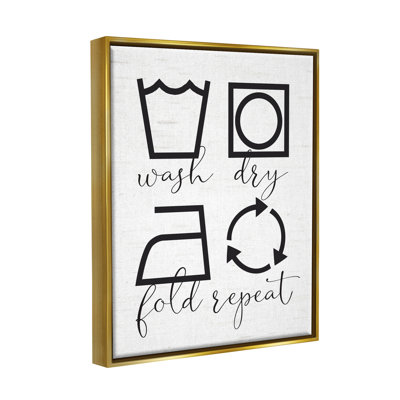 " Helpful Laundry Symbol Calligraphy Guide Chart " by Lettered And Lined