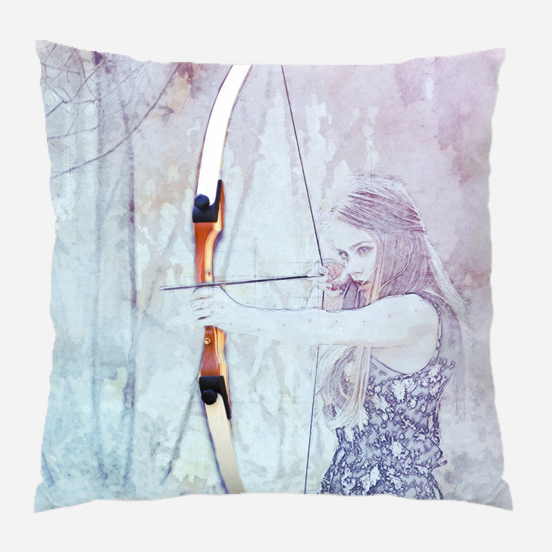 Coussin de fille fille Vella, Intérieur, Microsuède