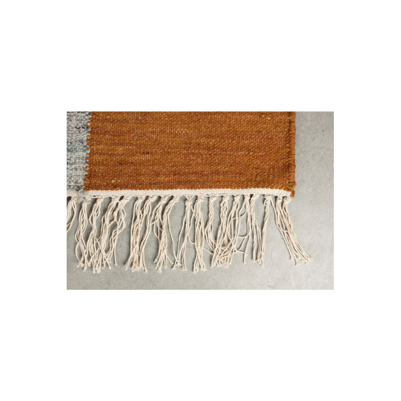 Pavilion Abstract Area Rug in Brown, Rectangle 6'5" x 10'