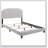 Copper Beige Upholstered Eastern King Panel Bed