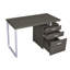 Bureau à 3 tiroirs au fini gris patiné-1297686542