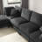 7-seater U-shaped combination upholstered sofa-184697772