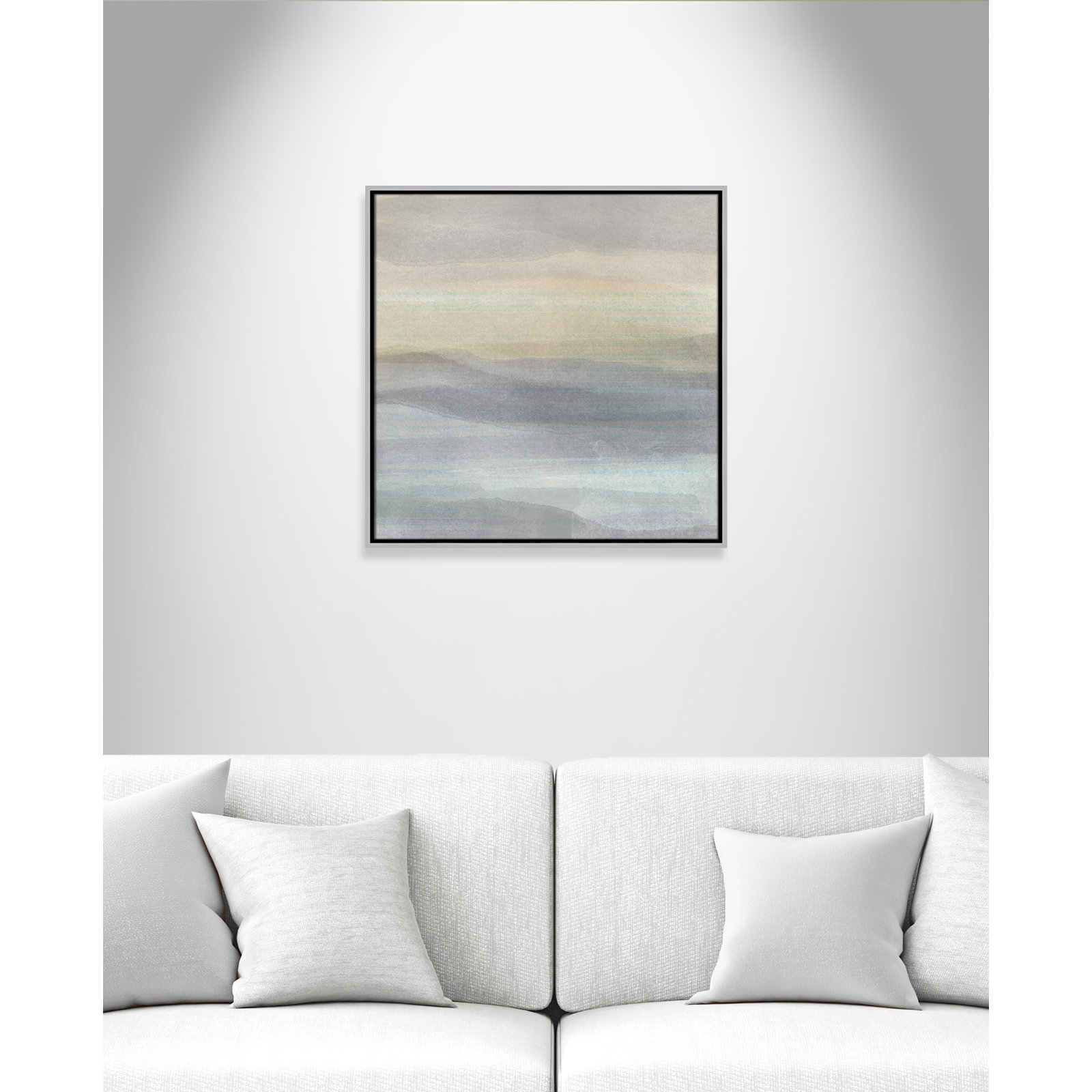 Finnian "Concept of Life" Print, 25.5" W x 25.5" H, Silver