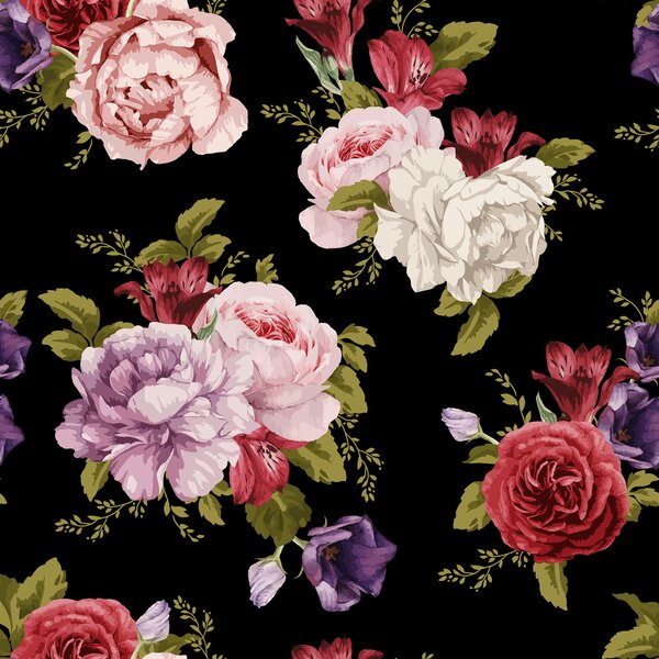 House of Hampton® Raul Peel & Stick Floral Roll | Wayfair