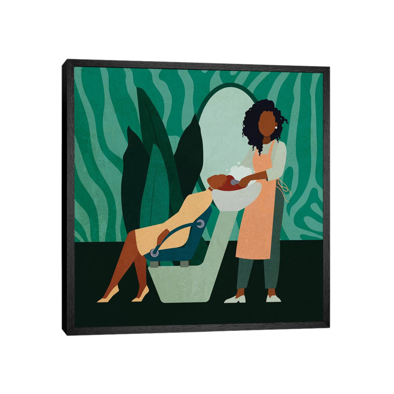 Salon No. 2 by Domonique Brown - Print on Canvas, Black Framed Canvas, 66.04 cm H x 66.04 cm W