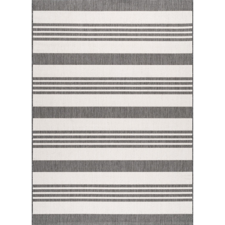 Altavista Striped Beige Indoor/Outdoor Rug