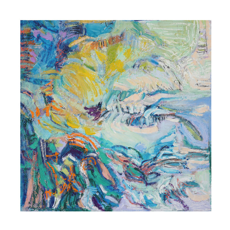 «New Pathway II» sur, H 14 po x l 14 po