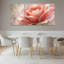 Ensemble de 3 tableaux muraux sur toile tendue, style floral rose rose-1624325014