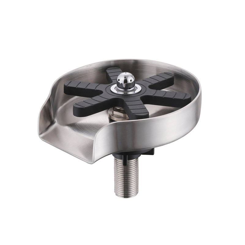 4.76" Stainless Steel Glass Rinser for Kitchen Sinks,  Kitchen Sink Accessories Cup Rinser, Brushed Nickel