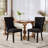 High-End Tufted Solid Wood Contemporary Flax Upholstered Linen Dining Chair With Wood Legs Nailhead Trim 2-Pcs Set-321944981-321944986