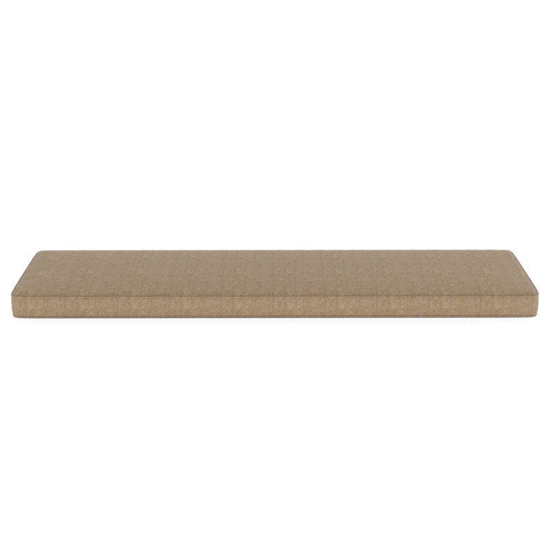 Indoor/Outdoor Sunbrella® Seat Cushion, Spectrum Mushroom Sunbrella® Plainweave, 65" W x 18" D