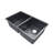 Sinber 32" x 19" Undermount Double Bowl Kitchen Sink with 18 Gauge 304 Stainless Steel Black Finish