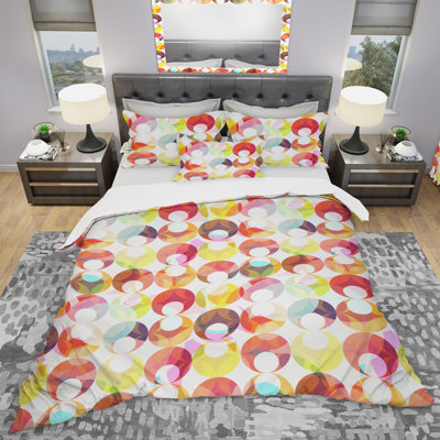 Ensemble de housse de couette moderne en microfibre blanche et moderne