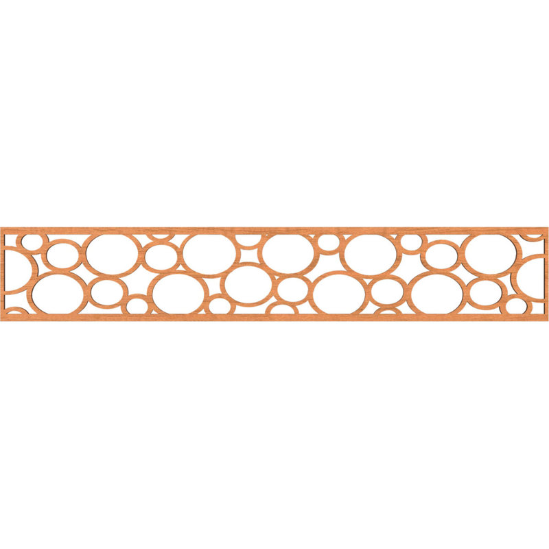 Moulure de chantournage, Cerisier, H 8 po x l 46,625 po x P 0,375 po