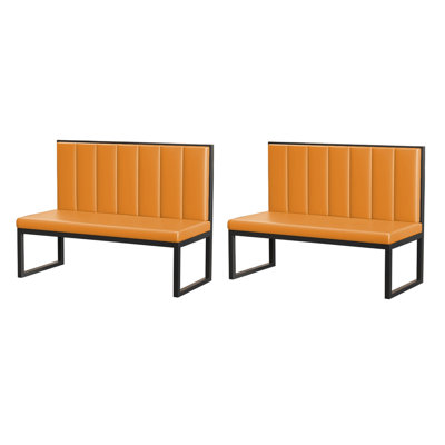 Banc rembourré en similicuir Modern