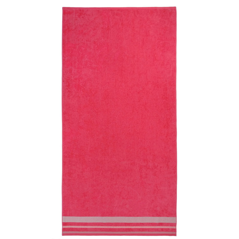 Deyona 100% Cotton Midweight Beach Towel, Red