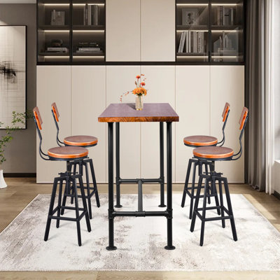 Ensemble repas pour 4 personnes à hauteur de bar