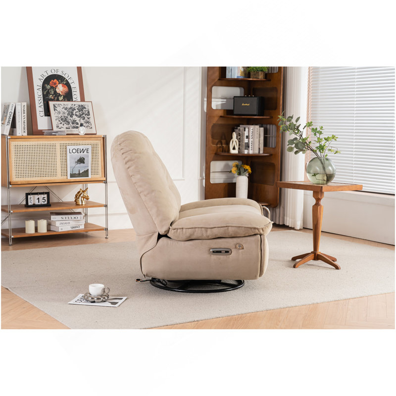 Chargeur inclinable électrique pivotant et pivotant USB avec lecteur de musique Bluetooth fonction différente sommeil travail et loisirs CD-8991Model Camel Leathaire