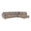 Modern L-shape Corner Sofa  with Silver Metal Legs-69378108-69378106