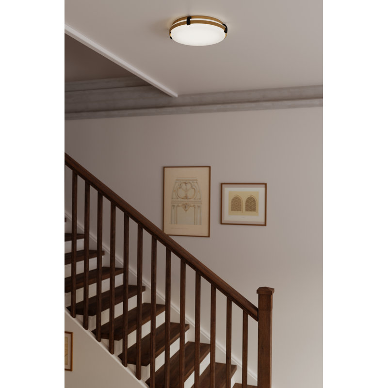 Arclume 14.75" 5CCT LED Flush Mount, 2.75" H x 14.75" W x 14.75" D, Brass, 30 W
