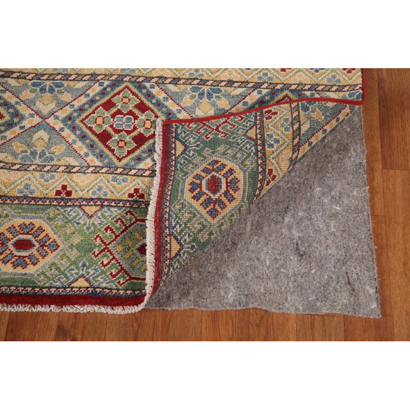 Striped Kazak Geometric Area Rug