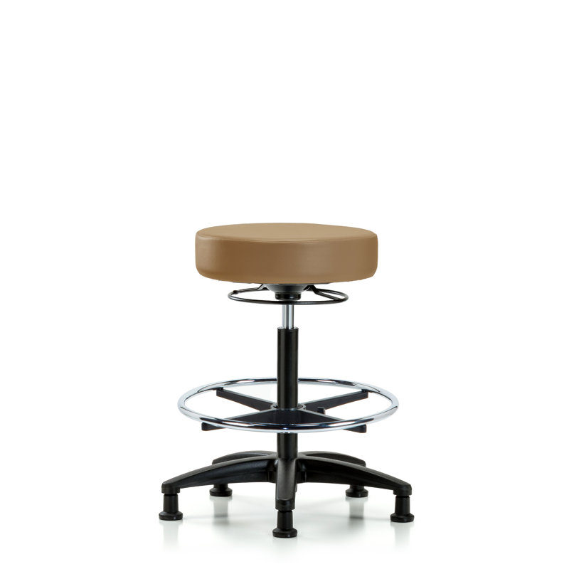 Tabouret de laboratoire Audet, Patins, Taupe