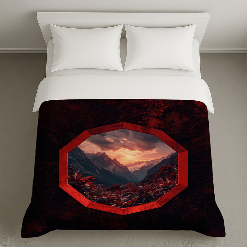 Housses de couette Red Mountain Landscape, Twin