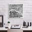 "Epic Graffiti" Paris Map Black "par Laura Marshall, art mural sur toile-1477265814