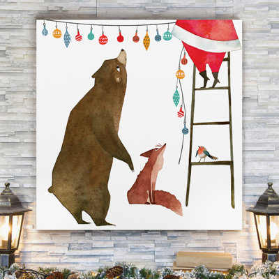 « wild christmas i », impression sur toile tendue
