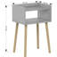 40cm W Solid Wood Bedside Table-1569113463