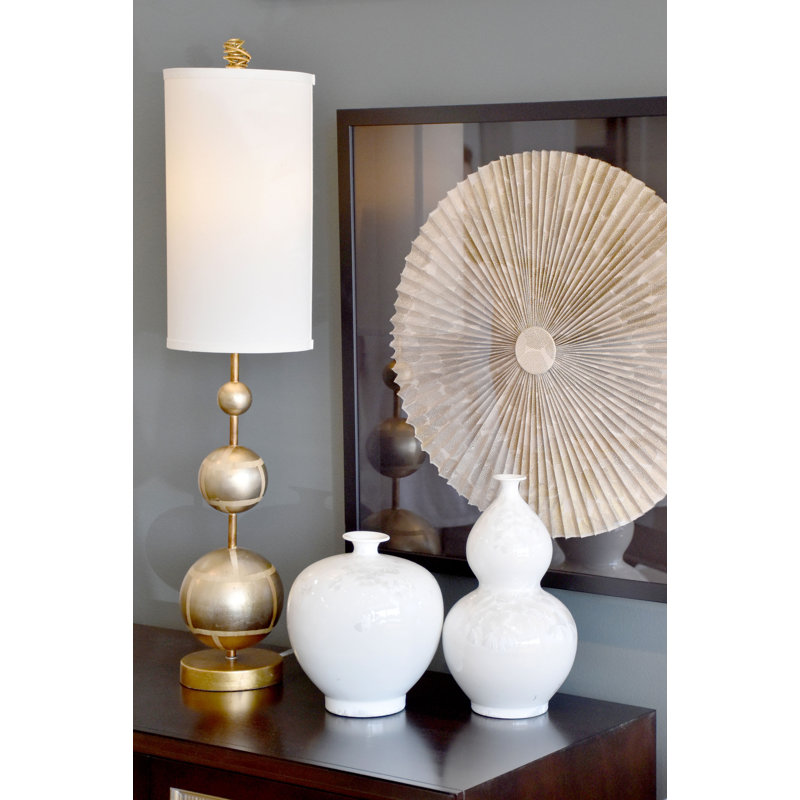Marie 34"Table Lamp, Silver