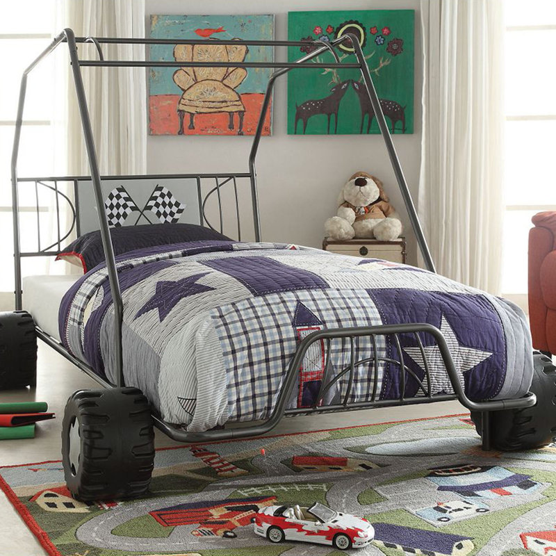 Lit simple standard Barten, Gris