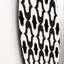«Black and White Retro Geometrics», art mural à motif de cercle en métal-900960460