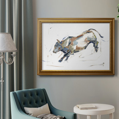 " Modern Bull Study II " Painting Print
