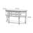American-style retro console table
