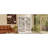 83" Tall Wood Bookcase Suite With Light Strip ,5-Tier Decor Bookcase Suite With Adjustable Shelves,Storage Organizer,Free Standing Storage Shelves Suite For Living Room,Home Office,White-1090234166-1090234165