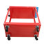 Chariot à outils sur roulettes, chariot utilitaire en acier robuste avec roues verrouillables, chariot de service industriel d'une capacité de 400 lb pour garage, entrepôt, atelier (deux couches)-1794382204